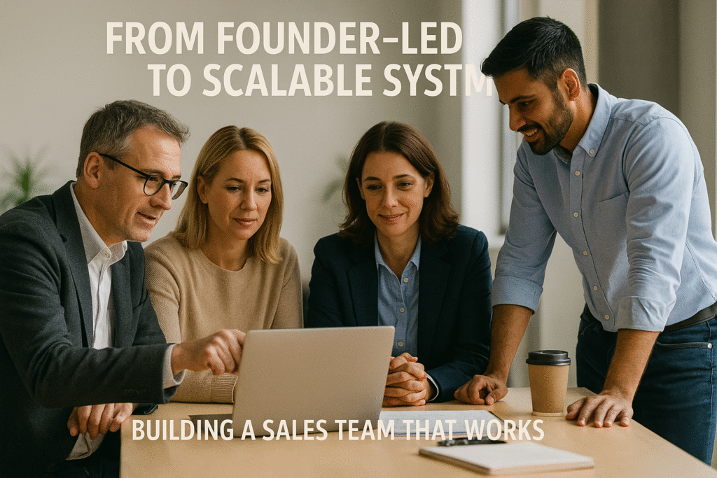 From Founder-Led Sales to Scalable Systems: Building a Sales Team That Works