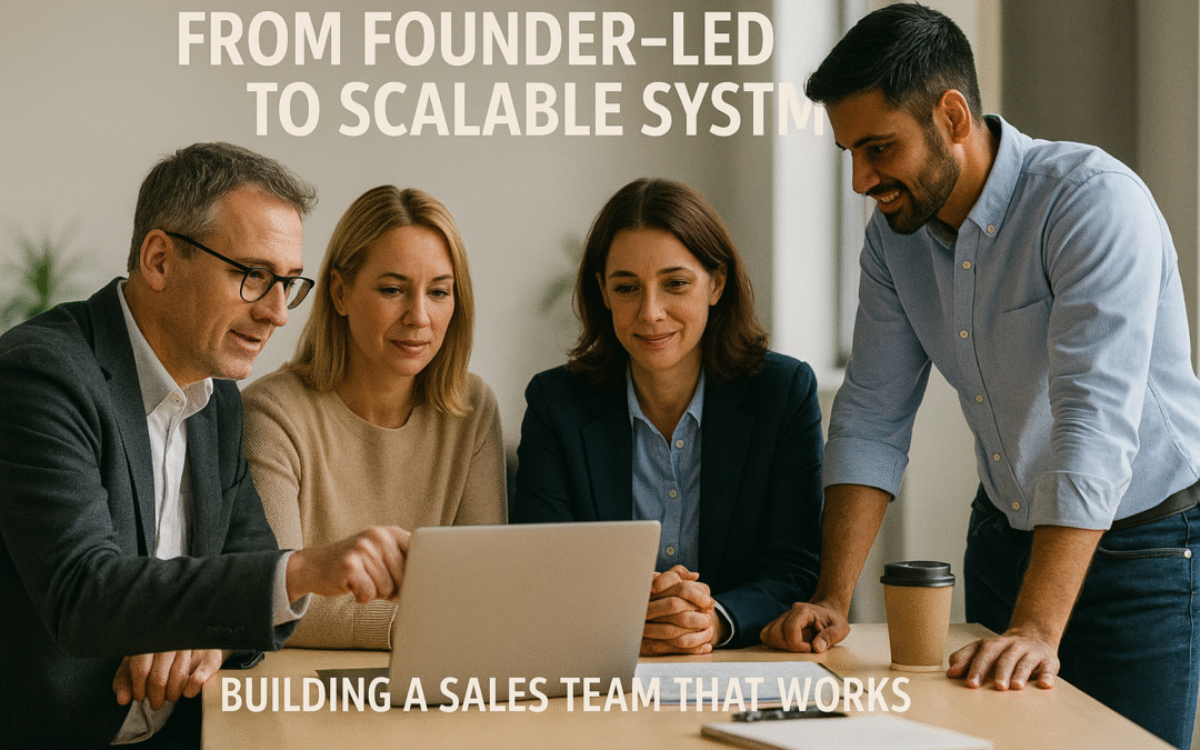 From Founder-Led Sales to Scalable Systems: Building a Sales Team That Works
